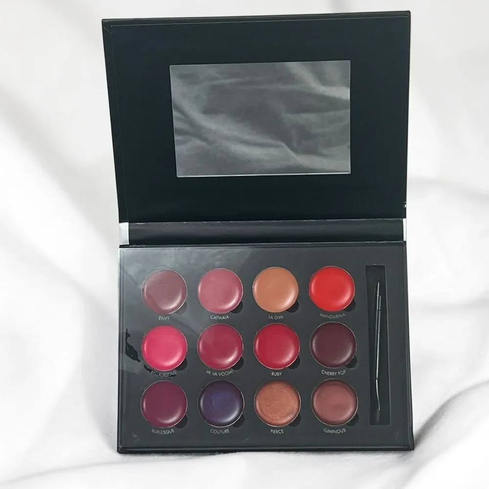 Bellapierre Cosmetics 12 Color Pro Lip Palette Mineral Lipstick Set New